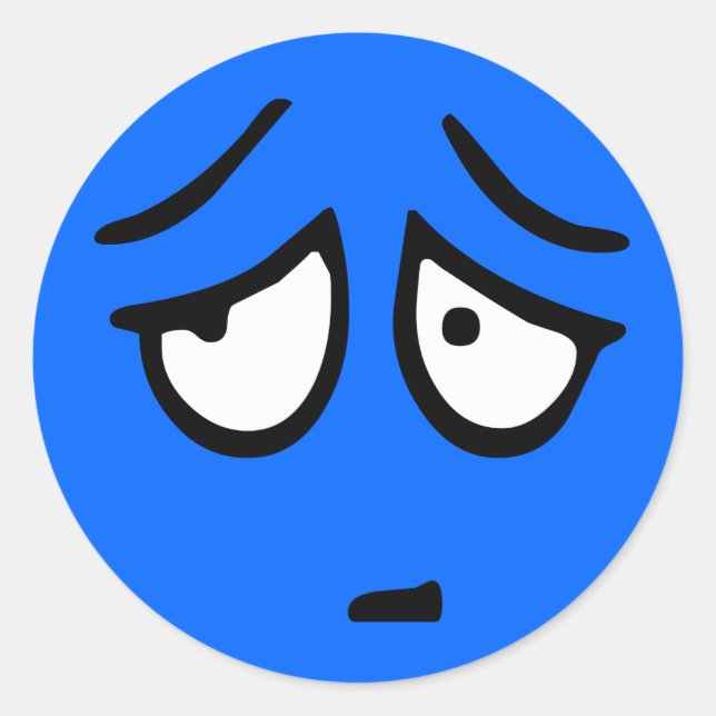 Emoticon individuell anpassbare Hintergrundaufkleb Runder Aufkleber (Vorderseite)