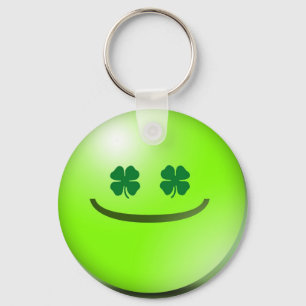Emoticon Irish St Patricks Day Grin Schlüsselanhän Schlüsselanhänger