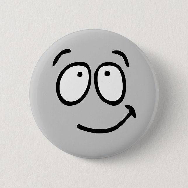 Emoticon-kundengerechter Hintergrund-Knopf Button (Vorderseite)