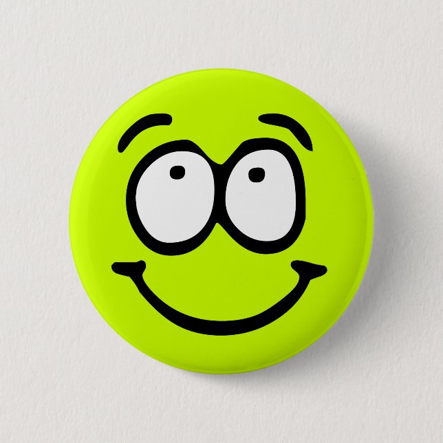Emoticon-kundengerechter Hintergrund-Knopf Button (Vorderseite)