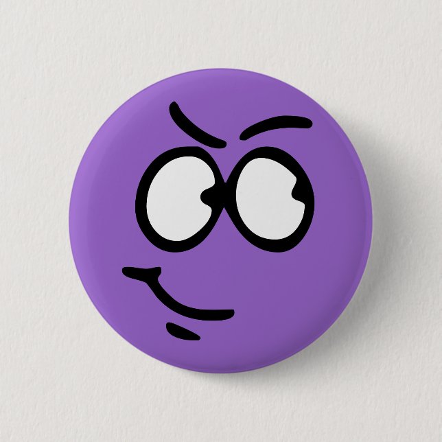 Emoticon-kundengerechter Hintergrund-Knopf Button (Vorderseite)