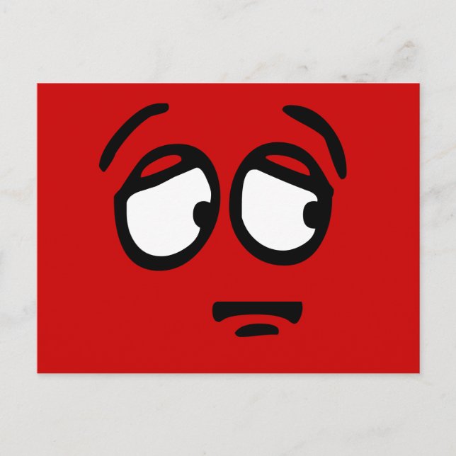 Emoticon Kundenspezifische Hintergrunderpostkarte Postkarte (Vorderseite)