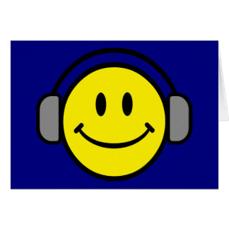 Emoticon mit Kopfhörern