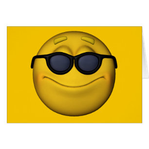 Emoticon mit Sonnenbrille