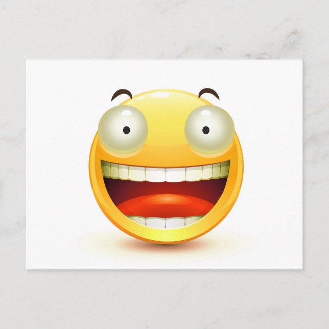 Emoticon Postkarte (Vorderseite)