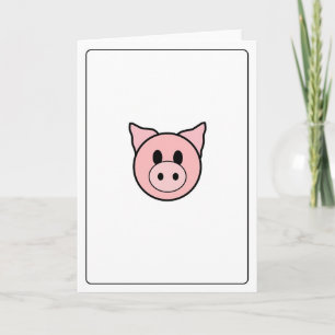 Emoticons - Piggie Karte