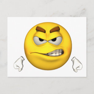 Emotion Typ - Angry Postcard Postkarte