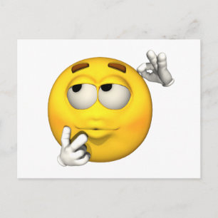 Emotion Typ - Nachdenken Postkarte