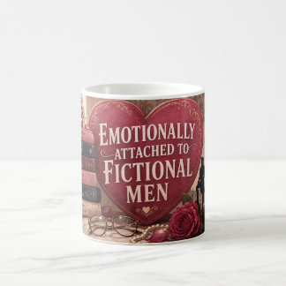 Emotional an einen fiktiven Mann gebunden Liebesro Kaffeetasse