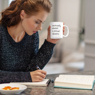 emotional an fiktive Zeichen angehängt Kaffeetasse