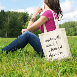 emotional an fiktive Zeichen angehängt Tragetasche