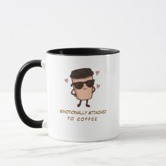 Emotional an Kaffee gebunden - Lustiger Kaffeebech Tasse