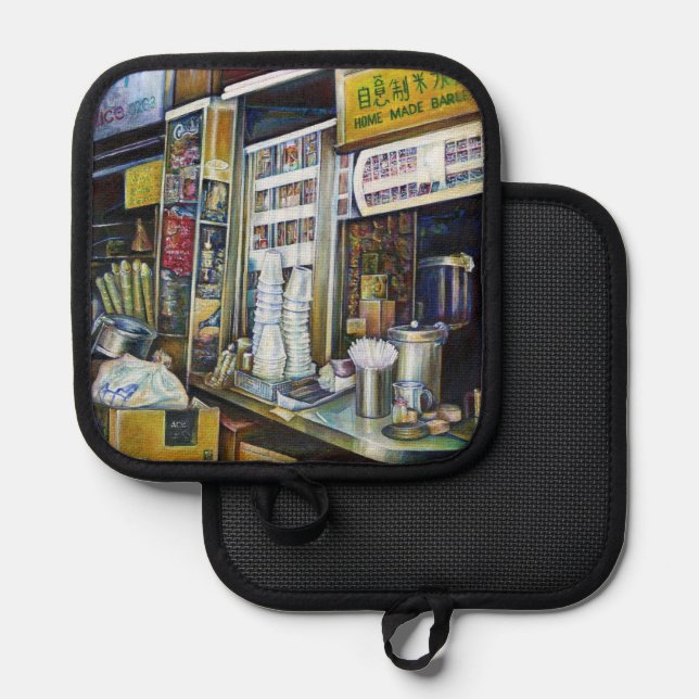 emotional belastete Streitkräfte für Interviews Topflappen (Vorderseite/Rückseite)