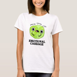 Emotional Cabbage Funny Veggie Pub T-Shirt