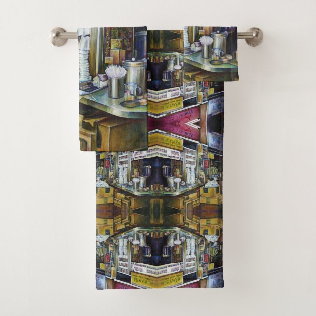 Emotional Charged Forces of Light, Singapur Badhandtuch Set (Insitu)