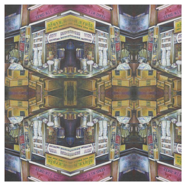 Emotional Charged Forces of Light, Singapur Stoff (Muster)