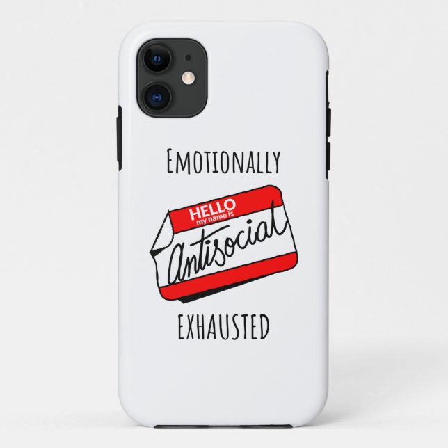emotional erschöpft Case-Mate iPhone hülle (Rückseite)