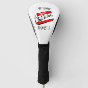 Emotional erschöpft golf headcover