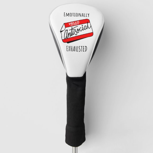 emotional erschöpft golf headcover (Vorderseite)