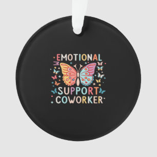 Emotional Help Co-Worker Classic Niedlich Meme Ornament