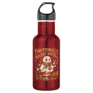 Emotional in den Herbst Herbst Halloween eingechec Edelstahlflasche