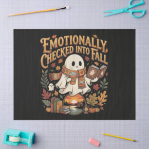 Emotional in den Herbst Herbst Halloween eingechec Seidenpapier