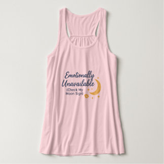 Emotional nicht verfügbar (Überprüfe mein Mondzeic Tank Top