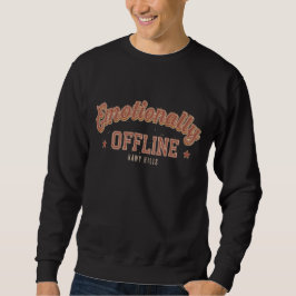 Emotional Offline – Vintage Minimalismus Sweatshirt