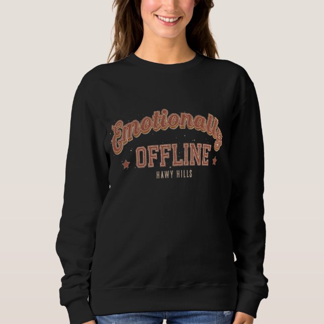 Emotional Offline – Vintage Minimalist Sweatshirt (Vorderseite)