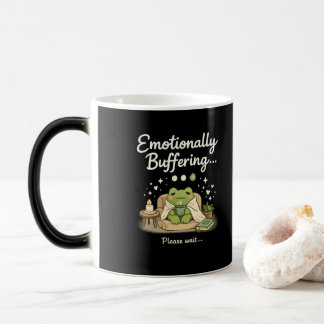 Emotional puffernde Froschtasse | Lustiger Therapi Verwandlungstasse