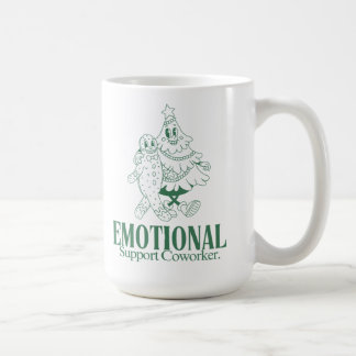 Emotional Support Coworker Funny Christmas Office Kaffeetasse