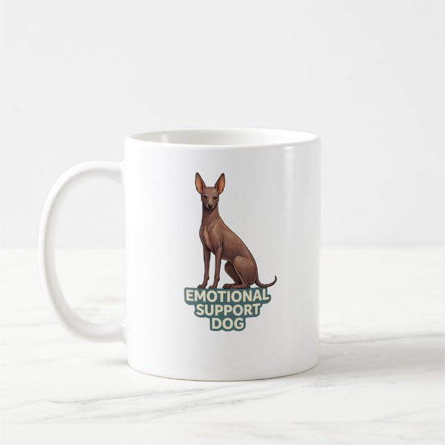 Emotional Support Dog Peruvian Inca Orchid Kaffeetasse (Links)