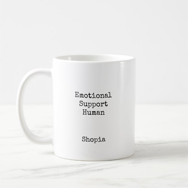 Emotional Support Human Personalized  Kaffeetasse (Links)