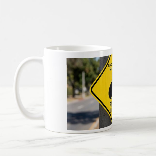 Emotional Support Potato French Bulldog Funny Caut Kaffeetasse (Links)