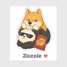 Emotional unterstützt durch Snacks Sticker