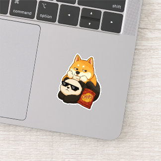 Emotional unterstützt durch Snacks Sticker
