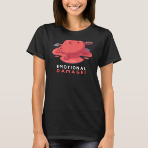 Emotionale Beschädigung Sprichwort Gamer Internet T-Shirt