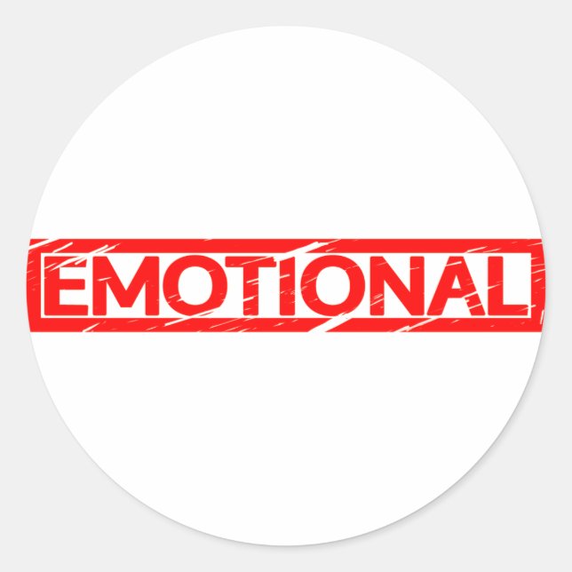 Emotionale Briefmarke Runder Aufkleber (Vorderseite)