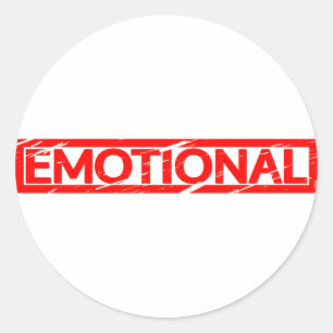 Emotionale Briefmarke Runder Aufkleber