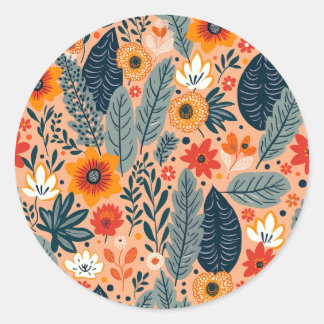 emotionale Buchzeichen und Labels Runder Aufkleber