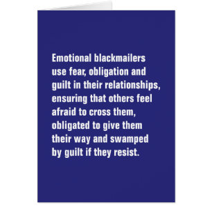 Emotionale Erpresser verwenden Furcht,