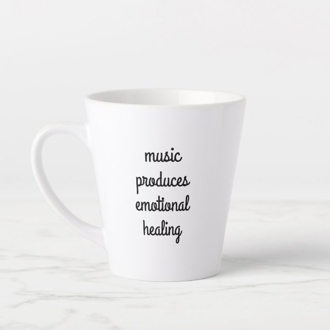 Emotionale Heilung Latte Tasse (Links)
