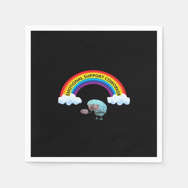 Emotionale Helfer, Mitarbeiter, emotionale Unterst Serviette (Vorderseite)