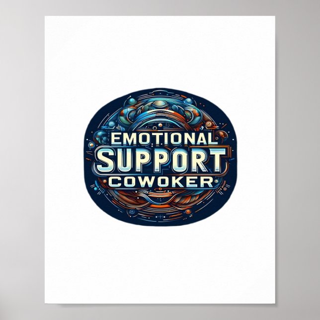 Emotionale Helferin, Typografie Classic Poster (Vorne)