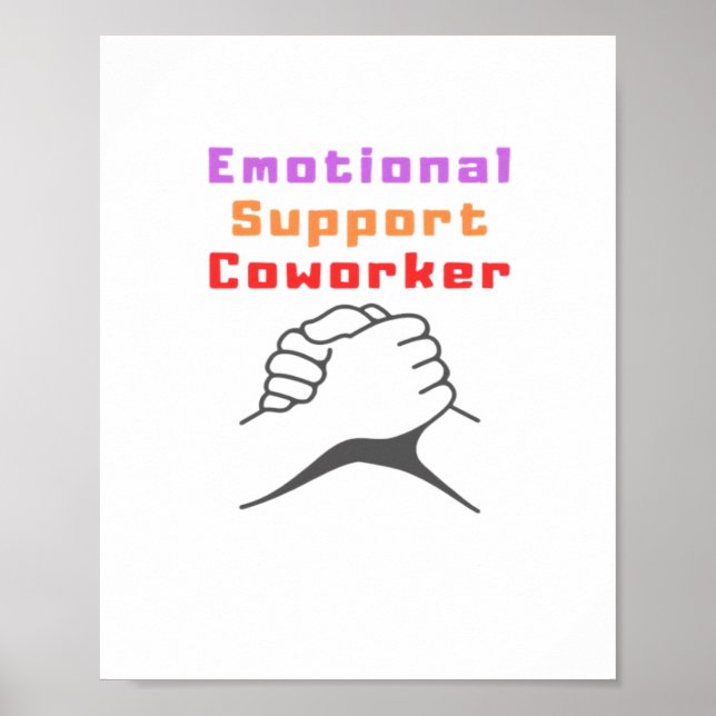 Emotionale Hilfe Bester Mitarbeiter Poster (Vorne)