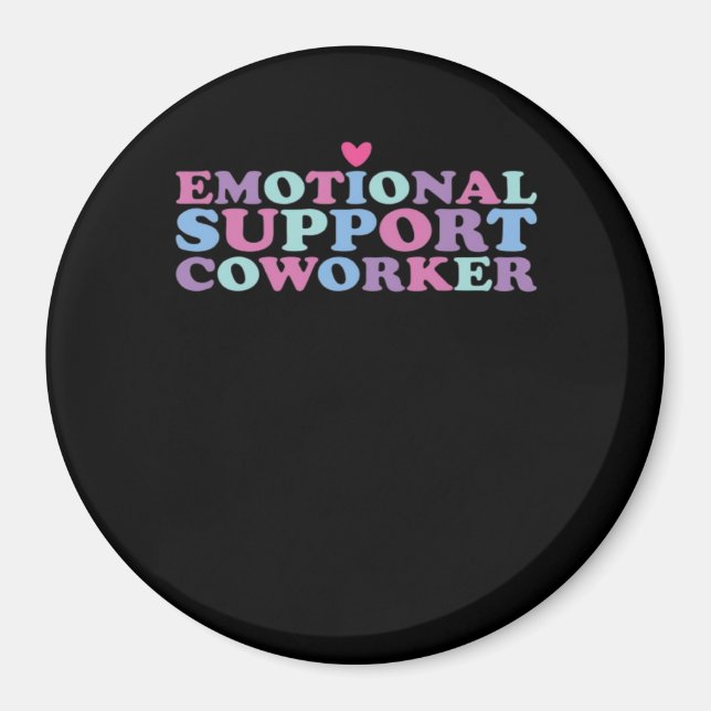 Emotionale Hilfe Coworker Chill Meme und Viral Magnet (Vorne)