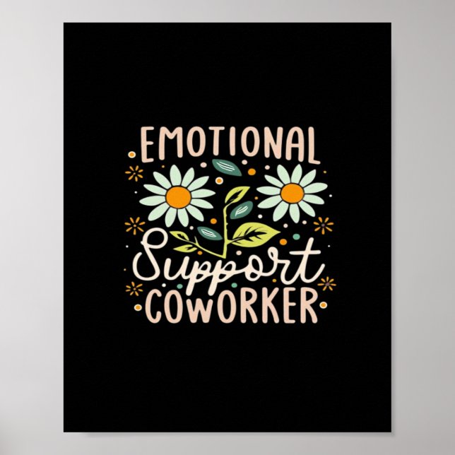 Emotionale Hilfe Coworker Classic Chill Meme Poster (Vorne)
