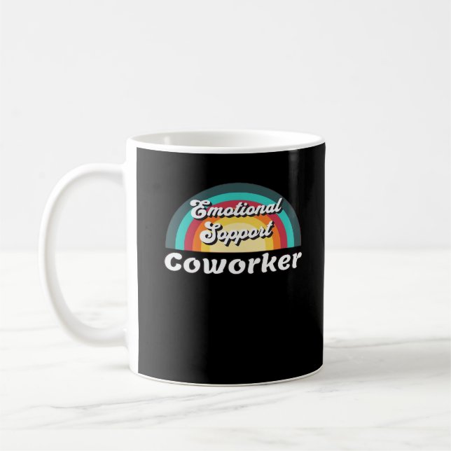 Emotionale Hilfe Coworker Classic Chilling Meme Kaffeetasse (Links)