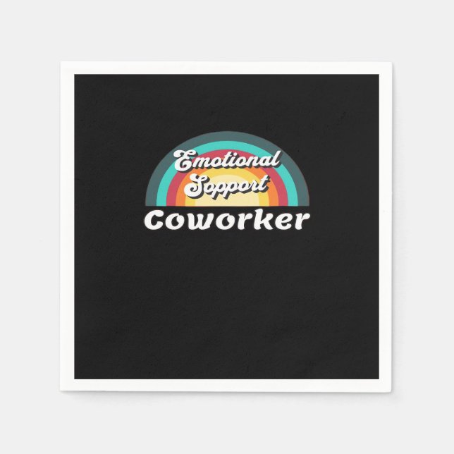 Emotionale Hilfe Coworker Classic Chilling Meme Serviette (Vorderseite)