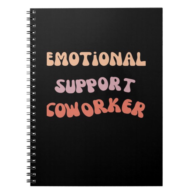 Emotionale Hilfe Coworker Classic Meme Notizblock (Vorderseite)